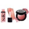 Saie Cheek Flush Duo - Dew Liquid Blush (.40 oz, Rosy), SuperSuede Baked Powder Blush (.01 oz, Mia) - Layerable, Skin-Nourishing Blushes for a Seamless Radiant Finish view 1