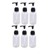 HEATSHAKING 6Pcs 100ml Brown PET Emulsion Bottles Press Pump for Shower Gel and Lotion Refillable Subpackaging Bottles for Bathroom Use view 1