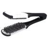 BRRNOO Double Sided Beard Straightening Comb Clamp Brush Professional Styling Tool for Smooth Grooming Black and White view 2