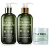 Roycederm Tea Tree Antifungal Scalp Care Set  Pre-Shampoo Scrub + Tea Tree Antifungal Shampoo + Hydrating Conditioner  Itchy & Dry Scalp Relief, Dandruff & Folliculitis Treatment view 1