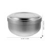 CTIRCHIU Stainless Steel Shaving Bowl with Lid Durable Mens Shaving Soap Cream Container for Home Use Compact Design for Easy Storage for Male Friends view 2