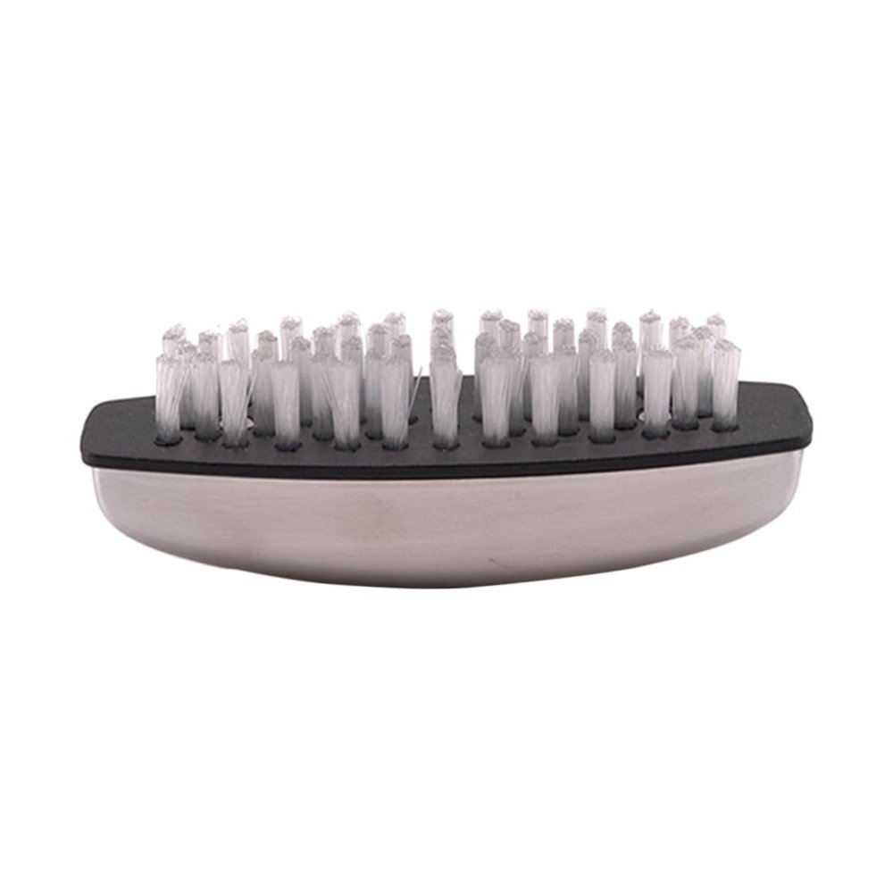 Beaupretty 2pcs Durable Stainless Steel Nail Cleaning Brush with Nylon Bristles Hand Scrubbing Tool for Manicure and Home Cleaning Compact and Lightweight for Easy Use