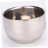 FRCOLOR Professional Stainless Steel Shaving Brush and Bowl Set Durable Beard Brush with Food Grade Steel Cup for Home and Salon Use for Shaving Soap and Gel view 4