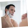 DEARMAMY Old Fashioned Hand Shaver Durable Beard Trimming Tool for Father's Day Lightweight Razor for Men Practical Design Easy to Use Construction Silver view 4