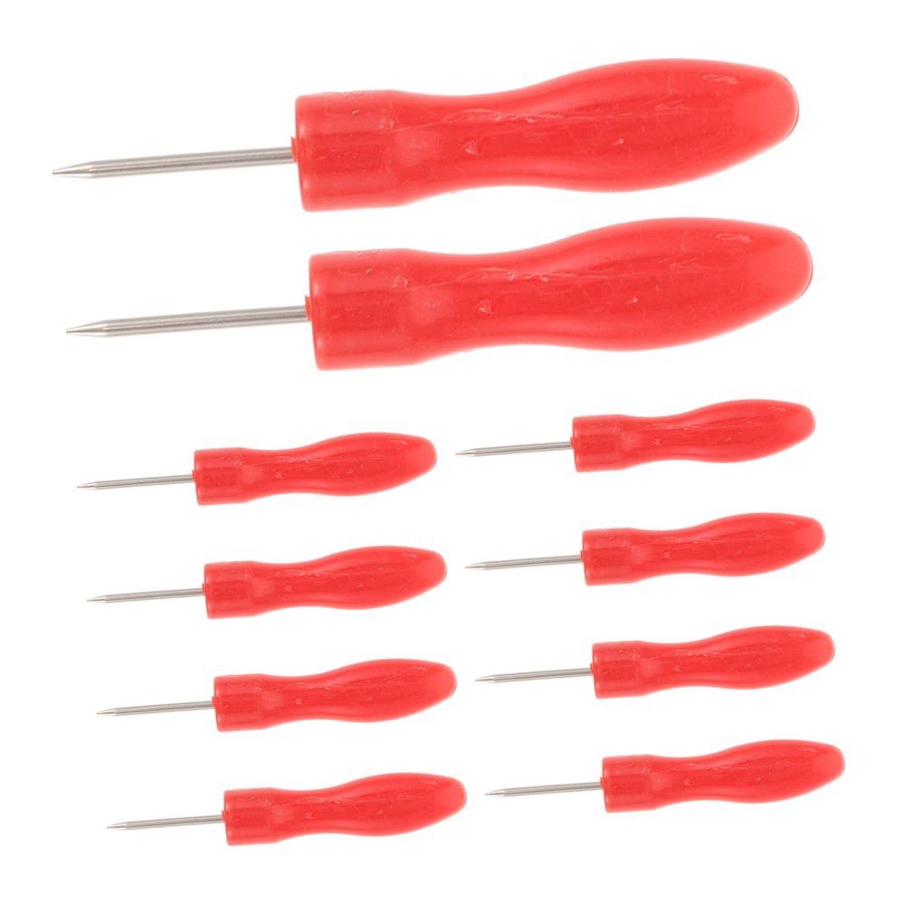 Beavorty 10pcs Eyelash Glue Piercing Needles Blocking Tips for Glue Bottle Salon Use Nozzle Piercing Tools
