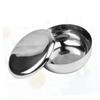 Beaupretty Stainless Steel Shaving Bowl with Lid Men's Razor Accessory Sturdy Bubble Bowl for Cream Lathering for Home Grooming and Travel view 3