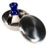 Beaupretty Stainless Steel Shaving Bowl with Lid Men's Razor Accessory Sturdy Bubble Bowl for Cream Lathering for Home Grooming and Travel view 4