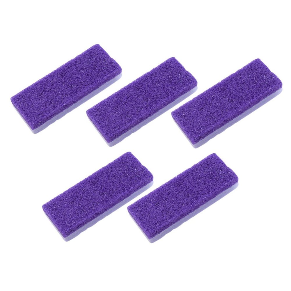 BIUDECO 5pcs Foot Care Scrubbers Pumice Stone Callus Remover Foot File Dead Skin Exfoliator Made of Safe Pu Material for Smooth Skin