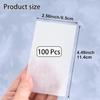 100 pcs Perm Papers for Hair, Disposable Thickened End Papers for Hair Perm, High-Temperature Resistant Perm End Paper for Professional Hair Salon Home Use- White view 2