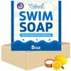Swimmers Shampoo  Chlorine Removal Body Wash  Natural Face & Body Soap Bar  Removes Chlorine, Salt, Bromine, Hard Water & Sunscreen  Gentle Moisturizing After Swim Care  Made in USA for All Ages view 1
