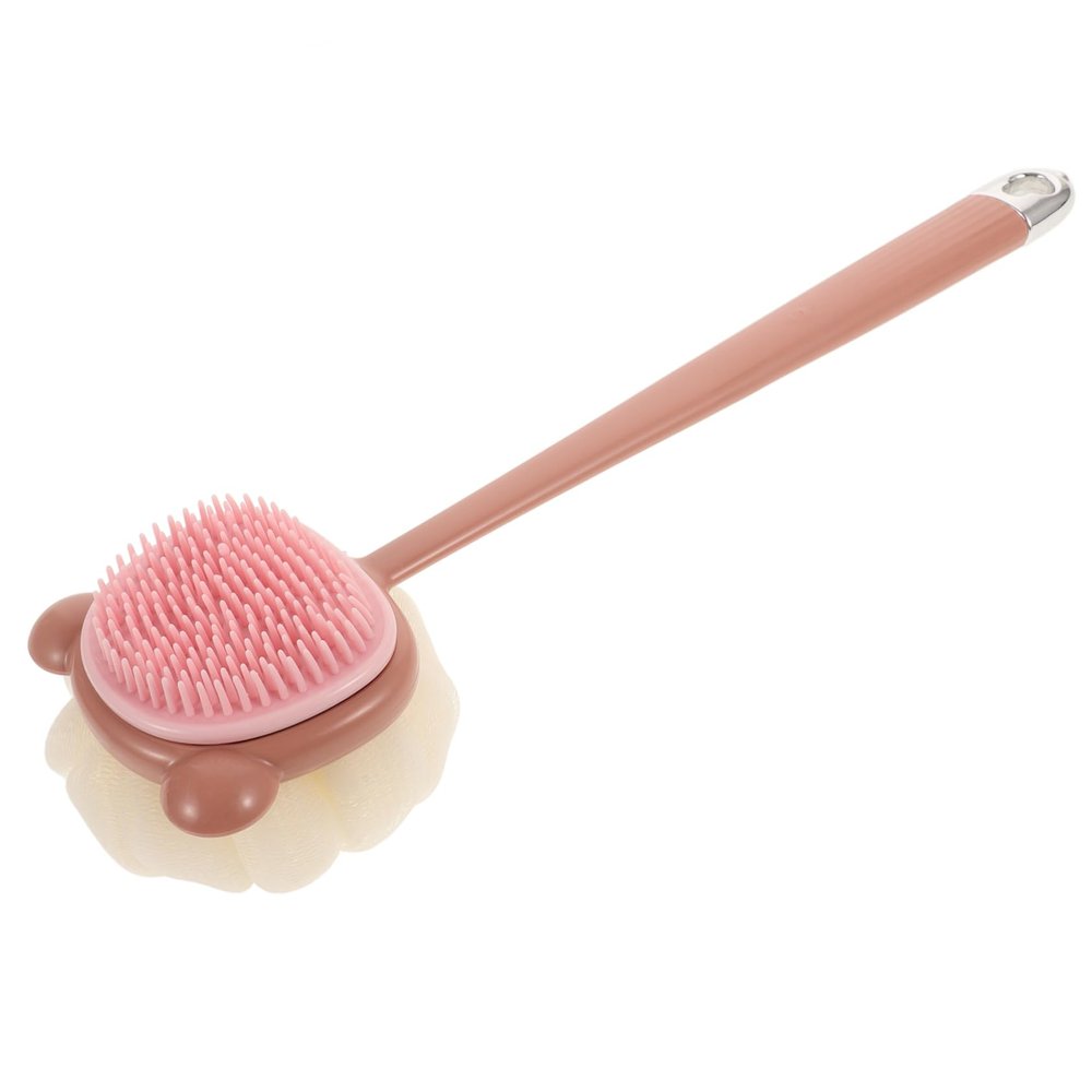 ARTIBETTER Long Handle Shower Brush Dual-Sided Body Scrubber Exfoliating Bath Brush for Back