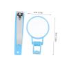BIUDECO 2pcs Portable Nail Clippers Scissors Magnifying Glass for Home and Pedicure Services view 2