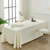 Beige,80x190cm(S),LDLCYCN Cooling Massage Bedskirt with Face Hole Spa Bed Cover with Skirt Beauty Massage SPA Couch Cover Breathable Massage Bed Sheet Massage Table Skirt for Beauty Salon view 1