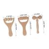 Beavorty 3pcs Wooden Face Roller Massager Portable Skin Care Tool for Neck Face Shoulders Easy Rolling Motion Durable Wood Construction Essential Facial Massage Tools view 2
