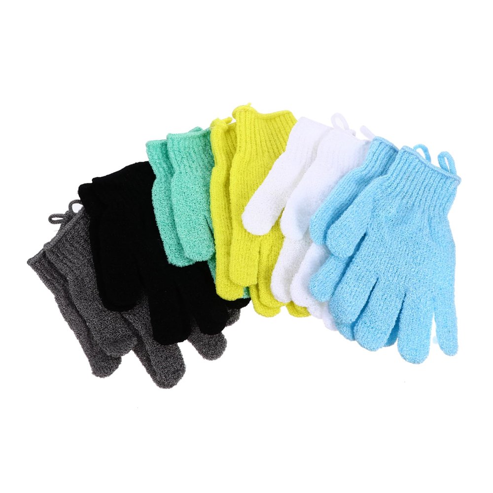 AUTSUPPL 12Pcs Exfoliating Shower Gloves Polyester Bathing Scrubber for Deep Cleansing Body Care Revitalize Skin Promote Circulation Daily Use Gloves