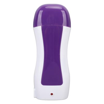 KIMISS 40W Roll On Wax Heater - 100ML Hair Removal Wax Warmer in Purple - Compact and Portable Waxing Kit for Effortless Home and Travel Use (US Plug 110V)