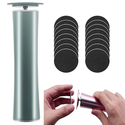 AGFKXO Electric Foot File - Electric Callus Remover for Feet - Rechargeable Electric Foot Callus Remover with 60pcs Sandpaper Discs - Pedicure Tools for Feet Callus Remover,Green