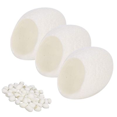 KIMISS 50pcs Silkworm for Blackhead Removal & Exfoliation - Care Silks for Deep Pore Cleansing & Skin Brightening