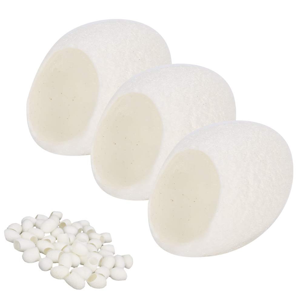 KIMISS 50pcs Silkworm for Blackhead Removal & Exfoliation - Care Silks for Deep Pore Cleansing & Skin Brightening