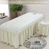 Blue,70x190cm(S),LDLCYCN Massage Table Bed Cover with Skirt Lash Bed Skirt with Face Hole Massage Table Fitted Sheet with Elastic Band Spa Bed Cover Square Round Head Machine Washable view 4