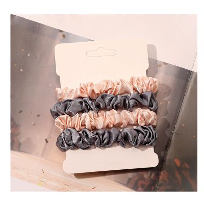 24Pcs Satin Cloth Hair Scrunchies, 2.8Inch Elastic Hair Ties Bulk Scrunchies for Women and Girls, Hair Accessories, Daily Dress Up,Hairstyle Accessories (Pink Blue Gray)