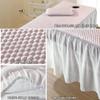 Pink,70x190cm/27.5x74.8in,Lace Washable Massage Table Cover with Face Hole,Elastic Massage Bed Cover Large Beauty Massage Couch Cover Suitable for Salons SPA and Therapists view 2