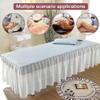 Pink,70x190cm/27.5x74.8in,Lace Washable Massage Table Cover with Face Hole,Elastic Massage Bed Cover Large Beauty Massage Couch Cover Suitable for Salons SPA and Therapists view 3