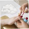 300pcs Pure Cotton Balls for Gel Remover White Cotton view 2