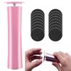 AGFKXO Electric Foot File - Electric Callus Remover for Feet - Rechargeable Electric Foot Callus Remover with 60pcs Sandpaper Discs - Pedicure Tools for Feet Callus Remover,Pink view 1