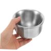 DINHEAROM Stainless Steel Shaving Bowl for Men Compact Portable Stainless Steel Soap Bowl for Wet Shaving Travel Friendly Design Easy to Clean Grooming Tool view 3