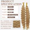 YWIGS Human Braiding Hair for Boho Braids Deep Wave Boho Hair for Braiding 50G No Weft Virgin Human Hair #27 18" view 2