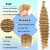YWIGS Human Braiding Hair for Boho Braids Deep Wave Boho Hair for Braiding 50G No Weft Virgin Human Hair #27 18" view 3