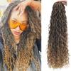 8Packs Goddess Locs Crochet Hair 22Inch Crochet Locs,Boho Faux Locs With Curly Ends River Hippie Locs Bohemian Locs Crochet Hair for Black Women(1B/27, 22inch(Pack of 8)) view 1