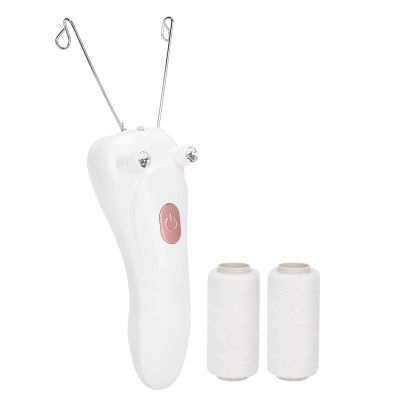 KIMISS USB Charging Electric Cotton Thread Epilator for and Body Hair Removal Safe, Effective, and EcoFriendly Hair Removal Device (Rosy)