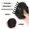 Hair Bun Synthetic Curly Hair Bun Extensions Mini Claw Clip Messy Cat Ears Hair Chignons Hairpieces Scrunchies(103) view 3