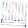 BATHVEVE 10Pcs Crystal Handle Eyelash Brushes Set with Diamond Tubes Small Mascara Wands for Eyelash Extensions for Women and DIY Beauty Random Color view 1
