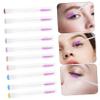 BATHVEVE 10Pcs Crystal Handle Eyelash Brushes Set with Diamond Tubes Small Mascara Wands for Eyelash Extensions for Women and DIY Beauty Random Color view 4