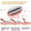 Electric Razors for Women, 5 in 1 Painless Ladies Wet & Dry Body Razors and Facial Hair Remover, Rechargeable Facial and Body Hair Remover for Face Nose Eyebrow Arms Armpit Legs Pubic Area (Pink) view 4