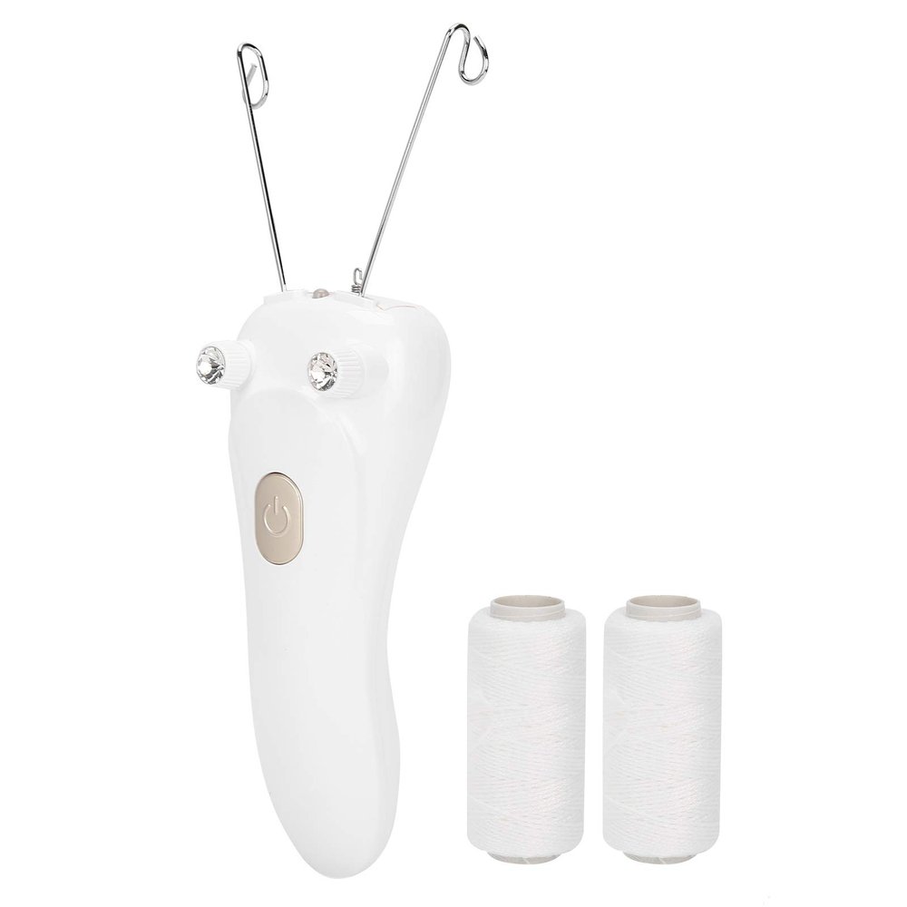 KIMISS USB Charging Electric Cotton Thread Epilator for and Body Hair Removal  Safe, Effective, and EcoFriendly Hair Removal Device (Gold)