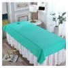 Bed Sheet Beauty Salon Massage Special Breathable Perforated Flat Bed Sheets for Spa Clubs for Spa, Beauty Salon(Green,190X118cm with Hole) view 1