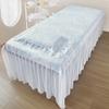 Blue,70x180cm/27.5x70.8in,Long Bed Skirt Massage Table Bed Cover,Reusable Massage Bed Cover with Hole,Elastic Pillowcase Bed Blanket Beauty Massage Fitted Sheets Protective Cover view 1