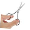 OUNONA 2Pcs Stainless Steel Eyebrow Nose Hair Scissors Round Head Grooming Scissors for Women Practical Trimming Tool for Eyebrows Nose Hair and Facial Hair Care view 4
