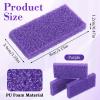200 Pcs Purple Pumice Stone for Feet Disposable Foot Pumice Stone Bulk for Feet Callus Remover Purple Foot Scrubber Dead Skin Pedicure Scrubber Exfoliator Sponge for Bath, Spa, 3.54 x 1.77 x 0.47 Inch view 2