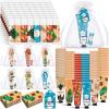 Loopeer 72 Sets/288 Pcs Christmas Hand Cream and Lip Balm Gift Set for Women Bulk Mini Hand Lotion Travel Size for Dry Skin Stocking Stuffers with Greeting Card Organza Bags for Coworker Employee view 1