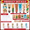 Loopeer 72 Sets/288 Pcs Christmas Hand Cream and Lip Balm Gift Set for Women Bulk Mini Hand Lotion Travel Size for Dry Skin Stocking Stuffers with Greeting Card Organza Bags for Coworker Employee view 2