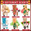 Loopeer 72 Sets/288 Pcs Christmas Hand Cream and Lip Balm Gift Set for Women Bulk Mini Hand Lotion Travel Size for Dry Skin Stocking Stuffers with Greeting Card Organza Bags for Coworker Employee view 4