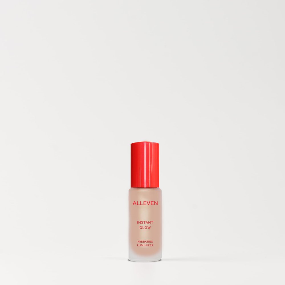 ALLEVEN Instant Glow Hydrating Highlighter  Lightweight Liquid Illuminator Buildable Pearl Glow, Moisture Complex for Radiant Skin, Blendable Shimmer for All Skin Tones (Instant Pearl)