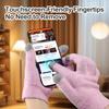 MoyRetty Touchscreen Silicone Moisturizing Gloves for Dry Hands Overnight, Reusable Hand Spa Gloves with Vitamin E & Jojoba Oil-Pink view 4