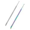 2PCS Pre Treatment Cuticle Pusher Dual Ended Cuticle Remover Stainless Steel Nail Dirt Cleaner Tool For Women Salon Home Fingernails Toenails Manicure Pedicure Nail Art Care Tools view 1