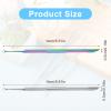 2PCS Pre Treatment Cuticle Pusher Dual Ended Cuticle Remover Stainless Steel Nail Dirt Cleaner Tool For Women Salon Home Fingernails Toenails Manicure Pedicure Nail Art Care Tools view 2